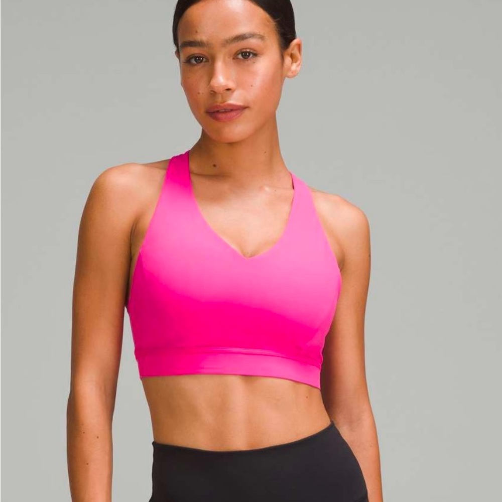 Lululemon envital sports bra Sonic pink sz 8, D cup medium support